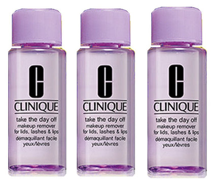 Clinique Take The Day Off Makeup Remover For Lids, Lashes & Lips 1.7 oz / 50 ml Each, 5.1 oz / 150 ml Total (Lot of 3)