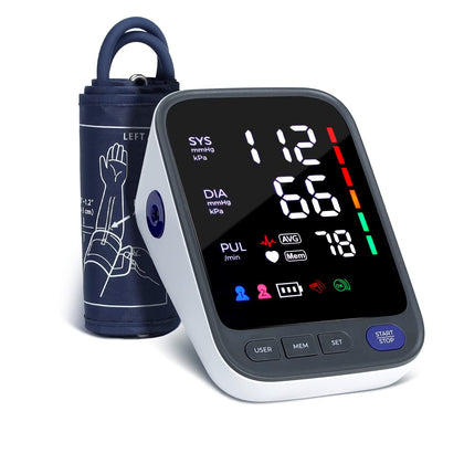 Blood Pressure Machine, Automatic Digital Upper Arm Blood Pressure Monitor with Adjustable Large Cuff, Irregular Heartbeat & Hypertension Detector 1