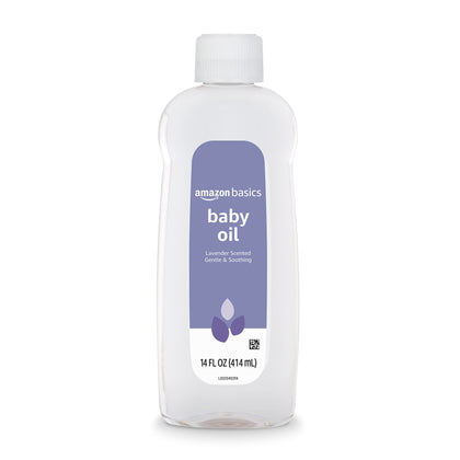 Amazon Basics Baby Oil, Lavender Scented, 14 Fluid Ounce, 1-Pack (Previously Solimo)