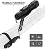 Feyachi 1500 Lumen Tactical Flashlight Rechargeable IPX7 Protection 4 Modes Weapon Light Mlok Mount Rail LED Flashlight Included with Pressure Switch