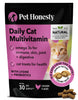 Pet Honesty Cat Multivitamin Chews - Cat Treats for Health + Immune, Cat Joint Support, Skin & Coat, and Digestion | Omega 3s, Lysine for Cats, Cat Probiotic, Cat Vitamins - Chicken (30-Day Supply)