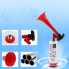 Handheld Air Horn, Aluminum Super Loud Noise Maker Bear Horn Self Defense Portable Air Pump Horn Sports and Marine Signal Safety Alarm Horn for Boating, Sports Events, Birthday Parties