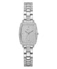 GUESS Women's 25mm Watch - Silver Tone Bracelet Silver Dial Silver Tone Case