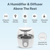 Air Oasis 2L Cool Mist Energy Efficient Humidifier| Space Saving Ultrasonic Misting Humidification 185ml/hr | Whisper Quiet Operation | Safe and Refreshing with Advanced Technology | 1 Year Warranty