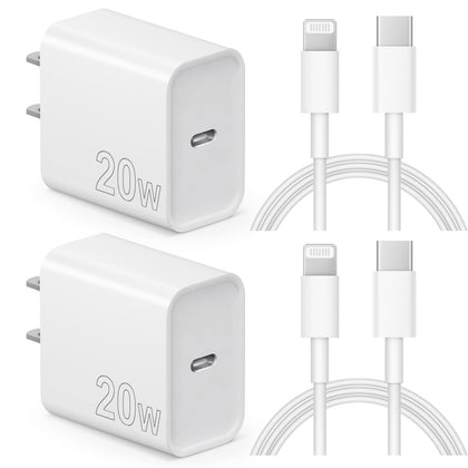 iPhone and iPad Charger Super Fast Charger 20W PD USB C Wall Charger with 6FT Fast Charging Cable Compatible with iPhone14/14 Pro Max/13/13Pro/12/12 Pro/11/11Pro/XS,iPad