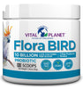 Vital Planet - Flora Bird Probiotic Powder Supplement with 10 Billion Cultures and 7 Diverse Strains, High Potency Probiotics for All Birds for Avian Digestive and Immune Support 80 Scoops 1.06 oz