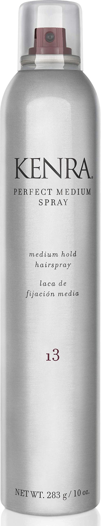 Kenra Perfect Medium Spray 13 80% | Provides Styling Control Without Stiffness | Medium Hold | Fast-Drying Formulation | High Shine Finish | All Hair Types | 10 oz