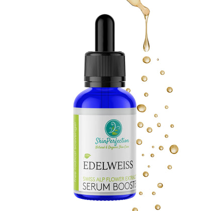 Skin Perfection Edelweiss Natural Derived Plant Antioxidant Extract Potent Anti-Aging Vitamin C Hydration Younger-Looking Skin Easy Add Dropper Make Your Own Skincare Lotion Supplies
