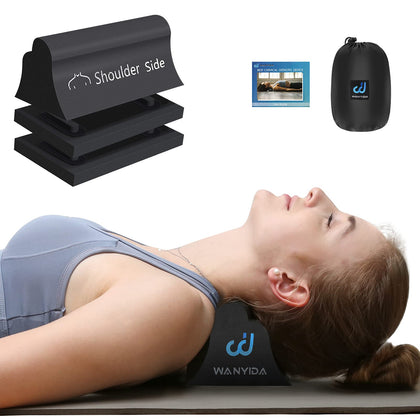 WANYIDA Neck and Shoulder Relaxer, Neck Stretcher Chiropractic Pillows for Pain Relief, Cervical Traction Device for Cervical Spine Alignment.