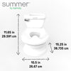 Summer Infant by Ingenuity My Size Potty Pro in White, Toddler Potty Training Toilet, Lifelike Flushing Sound, for Ages 18 Months, Up to 50 Pounds
