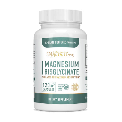 Magnesium Glycinate 400mg | 100% Chelated with TRAACS® for Maximum Absorption & Bioavailability | Relaxation, Muscle Health, Stress & Energy Support Supplement | 120 Capsules (2-Month Supply)
