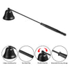 Kirecoo Candle Snuffer, Candle Snuffer Extinguisher with Long Handle, Polished Stainless Steel Wick Flame Snuffer for Putting Out Candle Flame Safely, Black Candle Snuffers Accessory for Candle Lovers