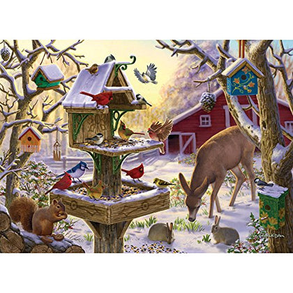 Bits and Pieces - 500 Piece Jigsaw Puzzle for Adults - Sunrise Feasting - 500 pc Large Piece Jigsaw Puzzle by Artist Liz Goodrick Dillon - 18