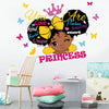 Black Girl Wall Decals for Girls Bedroom Religious Butterfly Wall Art Sticker Inspirational Quotes You are Beautiful Nursery Wall Sticker for Kid Room Bedroom Playroom Living Room Home Decor.