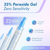 GLOWFINITY Teeth Whitening Kit - LED Light, 35% Carbamide Peroxide, (3) 3ml Gel Syringes, (1) Remineralization Gel, and Tray