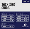 For Bare Feet NFL 4 Stripe Deuce Crew Sock, Kansas City Chiefs, Medium