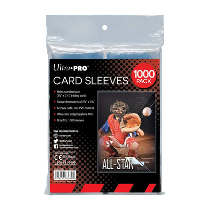 Ultra Pro Clear Card Sleeves for Standard Trading Cards, Polypropylene (PP) (1000)