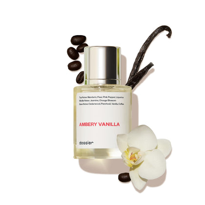 Dossier - Eau de Parfum - Ambery Vanilla - Inspired by YSL's Black Opium - Feminine - 1.7Oz
