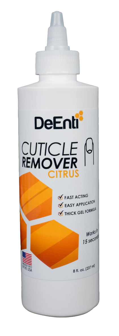 DeEnti Instant Cuticle Remover Gel, Professional Cuticle Softener with Instant 15-Second Removal, 8oz Bottle for Hand, Foot & Nail Care, Salon Quality Manicure & Pedicure Supplies