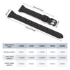 Ritche Black 12mm Leather Watch Bands for Women,Ladies Watch Bands Replacement Black Buckle for Galaxy Watch 2/ Active 2/3/ 4/5 Pro 40 41 42 44 45 46 mm, Valentine's day gifts for him or her