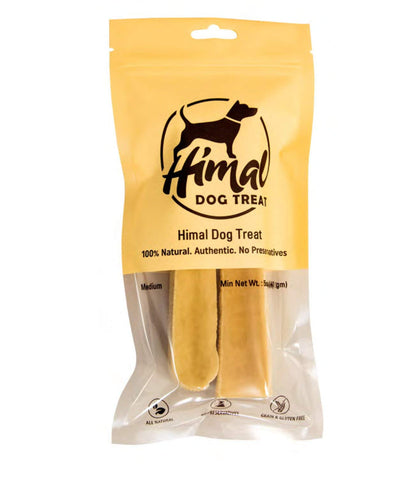 Himal Dog Treat Chew, 100% Natural Long Lasting Yak Chews. Medium
