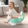 Dchola Baby Potty Training Toilet 2 in 1 Baby Transition Toilet Chair, Baby Seat with Splash Guard, Anti-Slip for 1 2 3 Year Old Toddlers & Kids Boys Girls Indoor & Outdoor (Green)