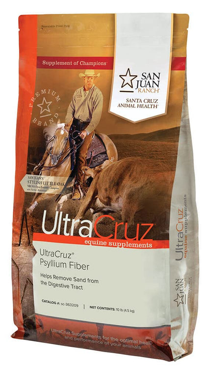 UltraCruz Equine Psyllium Fiber Supplement for Horses, 10 lb, Pellet (32 Day Supply)