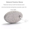 Natural Foot Pumice Stone for Feet, Borogo 2-Pack Lava Pedicure Tools Hard Skin Callus Remover for Feet and Hands - White&Red