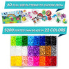 5200 5mm Fuse Beads kit for Kids 80 Patterns 3 Pegboards Tweezers Beads Kit Compatible Hama Beads Melty Beads Melting Beads Iron Beads Craft Beads Bulk Beados kit Storage