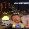Moredig Kids Night Light Projector, Remote Baby Night Lights for Kids Room with 12 Music Nursery Night Light Projector for Kids Timer 2 Projections 18 Light Modes, Christmas Gifts for Baby - Black