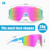 YUNBLL&KO Sports Viper Sunglasses for Men Women, UV400 Polarized Baseball Fishing Running Cycling