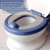 Potty Training Toilet, Realistic Potty Training Seat, Toddler Potty Chair with Soft Seat, Removable Potty Pot, Toilet Tissue Dispenser and Splash Guard, Non-Slip for Toddler& Baby& Kids