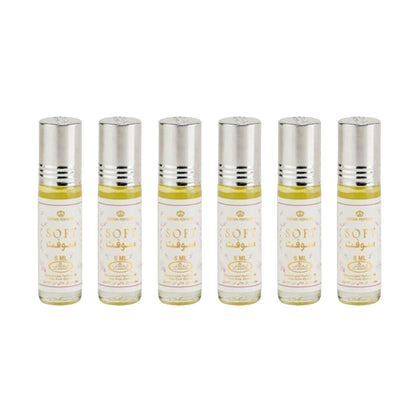 Al Rehab Soft Concentrated Perfume Rollerball 6 Ml/0.20 Oz (Pack Of 6)