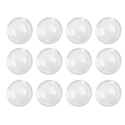 12 Pcs White Clear Plastic Outlet Covers, Shock Prevention Child Safe Easy Install Electrical Protector Safety Improved Baby Outlet Plug Covers Electrical Safety Baby Products