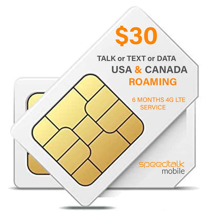 $30 SIM Card for GSM GPS Tracking Kid Child Elderly Pet SmartWatch Car Tracker Devices Locators - 6 Months Service - USA Canada & Mexico Roaming