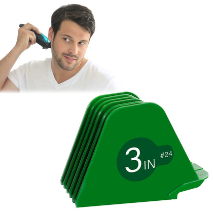3 Inch Clipper Guard, Hair Clipper Guards Wahl Clipper Guards Extra Long Clipper Guard Guard Number 24 Comb Attachment, 3 Inch Great for Home Use (Green)