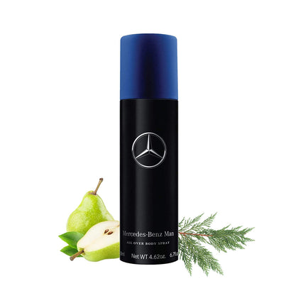 Mercedes-Benz Man - Original Elegant Fragrance Formula For Him - Lightweight Yet Aromatic Mens Body Spray With Fruity, Sensual Musky Notes - Extra Strength, Day To Night Scent Payoff - 6.7 oz