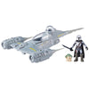 STAR WARS Mission Fleet Mando's N-1 Starfighter, Grogu & Mandalorian Action Figure Set, Ships, Toys for 4 Year Old Boys & Girls