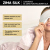 ZIMASILK Adjustable Pure Mulberry Silk Sleep Mask, 3D Contoured Cup Eye Mask for Sleeping, Super Soft Breathable Blindfold, Perfect Blocks Light for Sleeping. (Black)