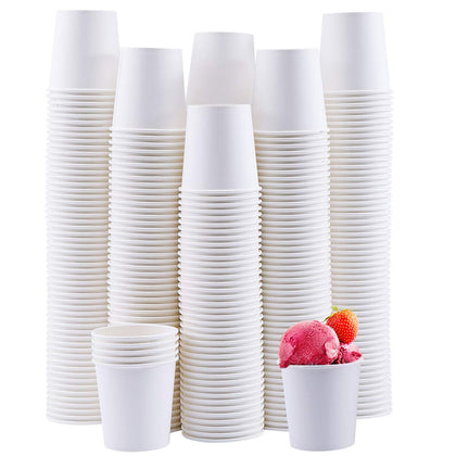 Turbo Bee 300Pack 4oz Disposable Paper Cups,Hot/Cold Beverage Drinking Cup?Small Paper Cups for Bathroom and Mouthwash
