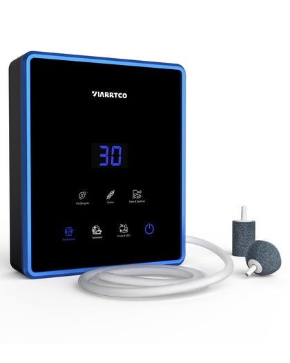 VIARRTCO Portable Ozone Machine Generator for Liquid and Air, Water Air Odor Removal Ionizer Multipurpose Ozonator