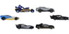 Hot Wheels Batman Character Cars 6-Pack, Set of 6 Toy Cars in 1:64 Scale Inspired by Various Batman Characters