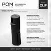 POM Pepper Spray Black Flip Top Pocket Clip - Maximum Strength OC Spray - Self Defense - Tactical Compact & Safe Design - 25 Bursts & 10 ft Range - Powerful & Accurate Stream Pattern