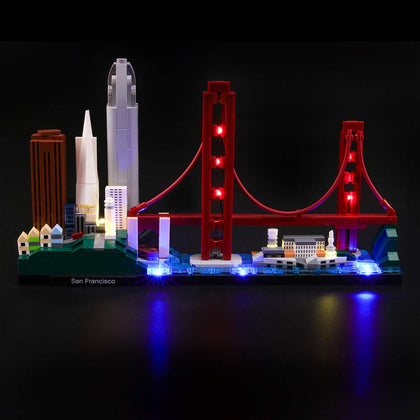 LIGHTAILING Light Set for (Architecture San Francisco) Building Blocks Model - Led Light kit Compatible with Lego 21043(NOT Included The Model)