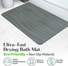 SUTERA - Stone Bath Mat, Diatomaceous Earth Shower Mat, Non-Slip Super Absorbent Quick Drying Bathroom Floor Mat, Natural, Easy to Clean (23.5 x 15 Gray)
