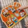 Melissa & Doug Farm Animals Jumbo Knob Wooden Puzzle - Wooden Peg Chunky Baby Puzzle, Preschoool Learning, Knob Puzzle Board For Toddlers Ages 1+