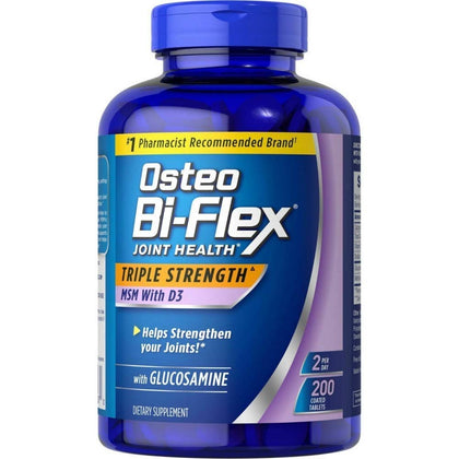 Osteo Bi Osteo Bi Flex Supplement Glucosmine 1500 Mg Vitamin D 1000IU Tablet(200Count), 200Count