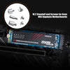 30PC M.2 Nvme SSD Screw Kit, M.2 Standoff and Mounting Screws for Asus ASRock Gigabyte MSI Motherboard & Nvme SSD, for Laptop PC Repair & DIY