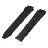 MMBAY Big Bang Leather 25mm Watch Bands Replacement Fit for Hublot Big Bang 19mm*25mm*22mm Watch Strap Wirstband Bracelet For Men and Women(without metal buckle) -Black