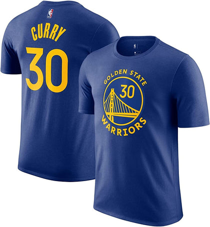 NBA Boys Youth 8-20 Official Player Name & Number Game Time Jersey T-Shirt (as1, Alpha, m, Regular, Stephen Curry Golden State Warriors Blue)